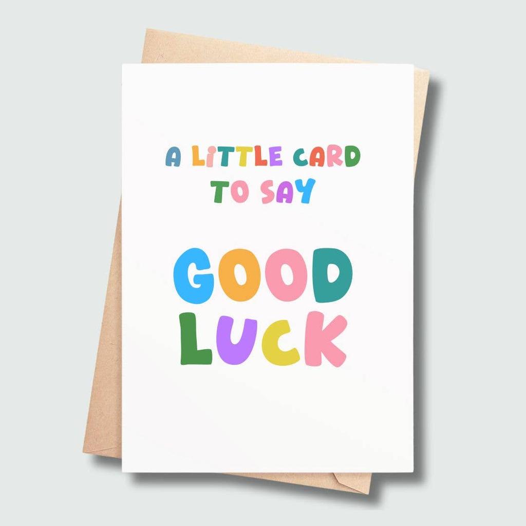 A little card to say good luck...-Nook & Cranny Gift Store-2019 National Gift Store Of The Year-Ireland-Gift Shop
