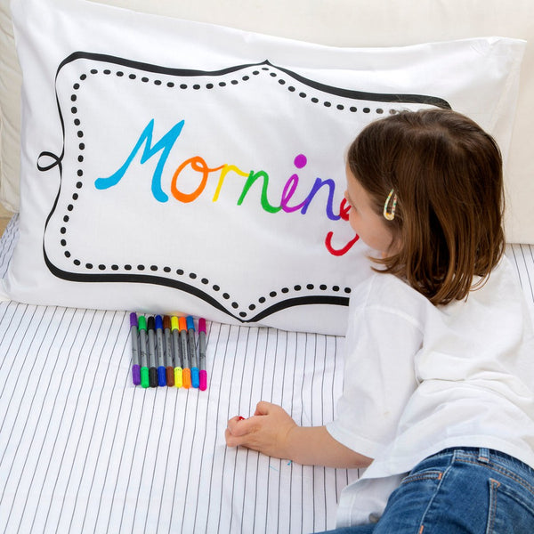 Colour your own Pillowcase - (Notebook Design)-Nook & Cranny Gift Store-2019 National Gift Store Of The Year-Ireland-Gift Shop