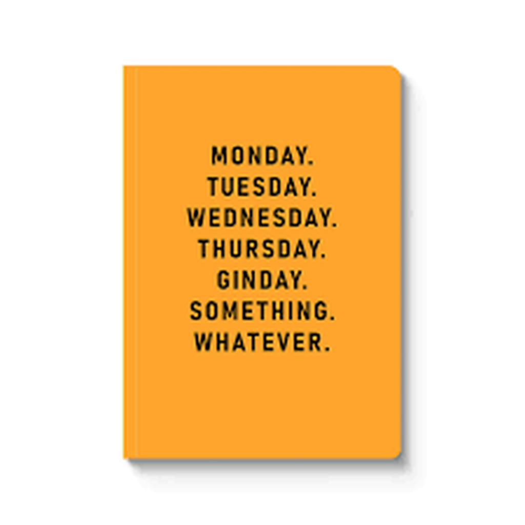 Ginday, Something, Whatever A5 Paperback Notebook (A5)-Nook & Cranny Gift Store-2019 National Gift Store Of The Year-Ireland-Gift Shop