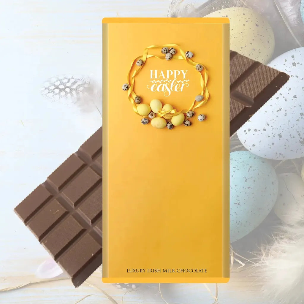 Happy Easter - 90g Luxury Irish Milk Chocolate Bar-Nook & Cranny Gift Store-2019 National Gift Store Of The Year-Ireland-Gift Shop