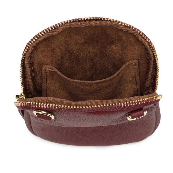Elie Beaumont Phone bag zipper - Burgundy-Nook & Cranny Gift Store-2019 National Gift Store Of The Year-Ireland-Gift Shop