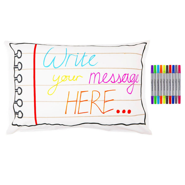 Colour your own Pillowcase - (Notebook Design)-Nook & Cranny Gift Store-2019 National Gift Store Of The Year-Ireland-Gift Shop
