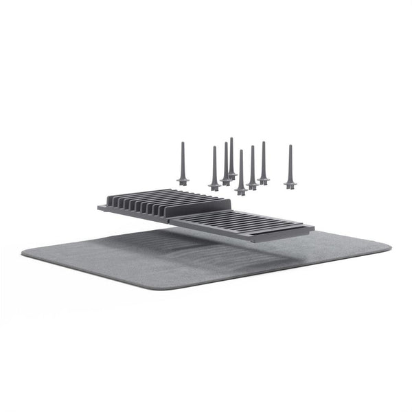 Udry, Over the sink peg dish rack with mat - Charcoal-Nook & Cranny Gift Store-2019 National Gift Store Of The Year-Ireland-Gift Shop