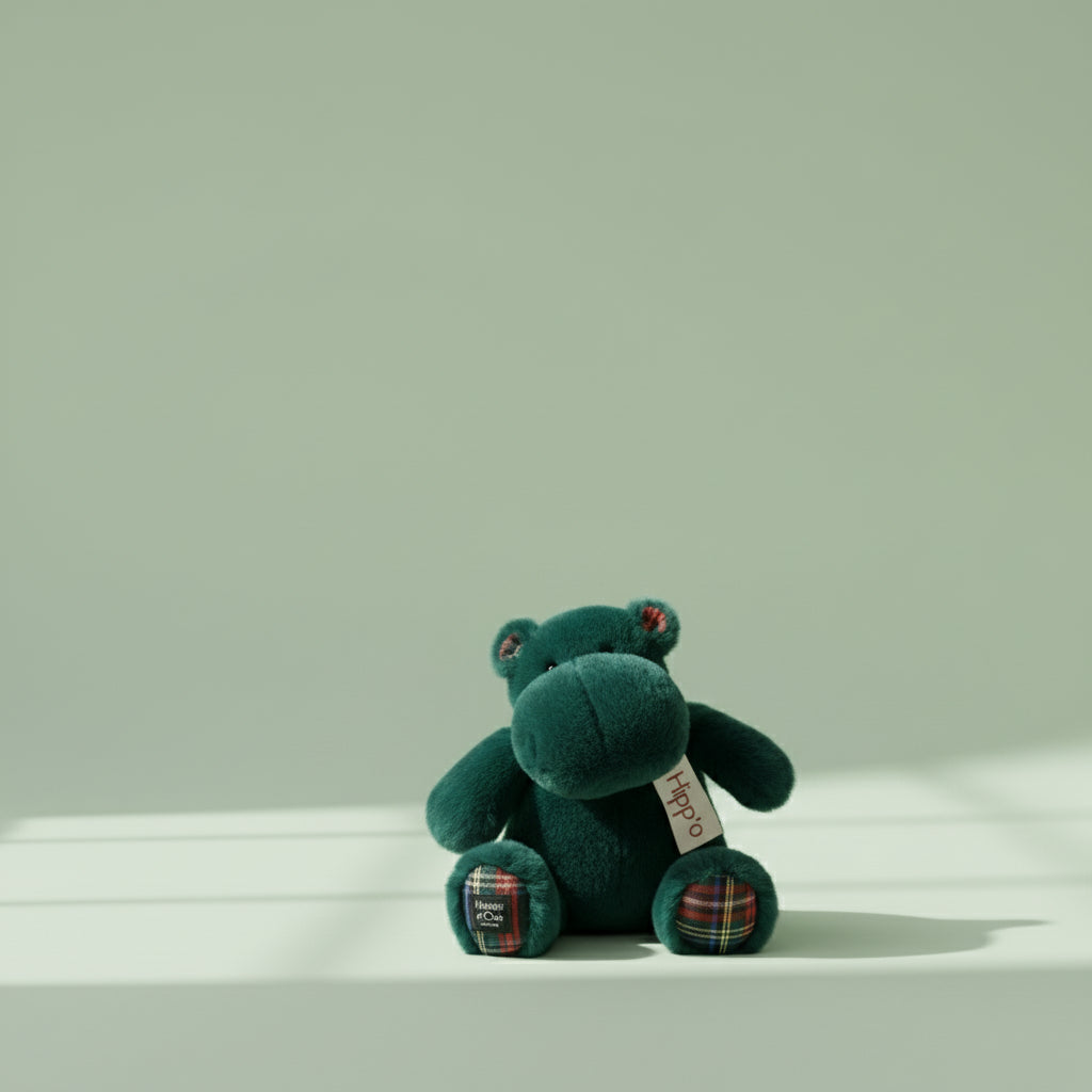 Soft & Cuddly Hippo - Fir Green-Nook & Cranny Gift Store-2019 National Gift Store Of The Year-Ireland-Gift Shop
