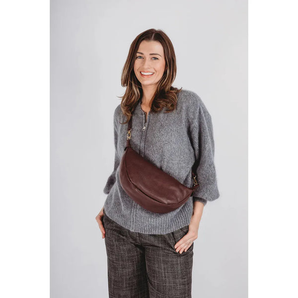 Elie Beaumont Hobo Sling Bag - Wine-Nook & Cranny Gift Store-2019 National Gift Store Of The Year-Ireland-Gift Shop