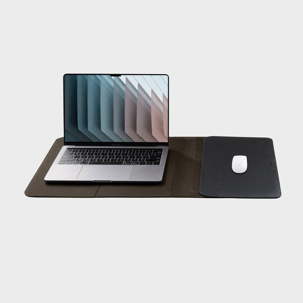 Vegan Leather Hybrid Laptop Sleeve - Black-Nook & Cranny Gift Store-2019 National Gift Store Of The Year-Ireland-Gift Shop