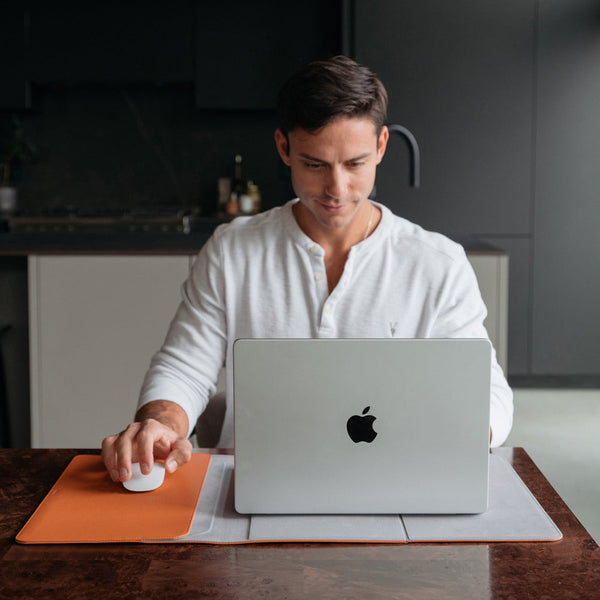 Vegan Leather Hybrid Laptop Sleeve - Terracotta-Nook & Cranny Gift Store-2019 National Gift Store Of The Year-Ireland-Gift Shop