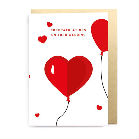 'Congratulations on your wedding' card with 3D fording front...-Nook & Cranny Gift Store-2019 National Gift Store Of The Year-Ireland-Gift Shop