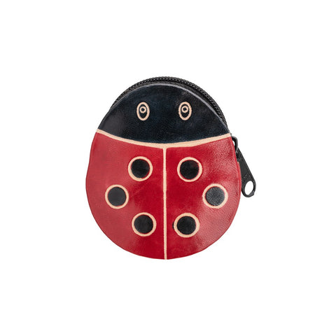 Ladybug Shaped Leather Coin Purse-Nook & Cranny Gift Store-2019 National Gift Store Of The Year-Ireland-Gift Shop