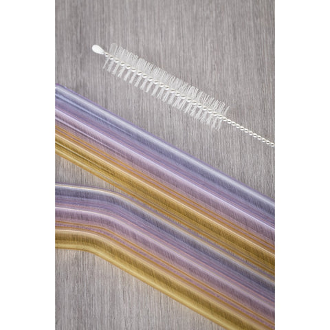 Set of 6 Glass Straws - Pastel Colours-Nook & Cranny Gift Store-2019 National Gift Store Of The Year-Ireland-Gift Shop