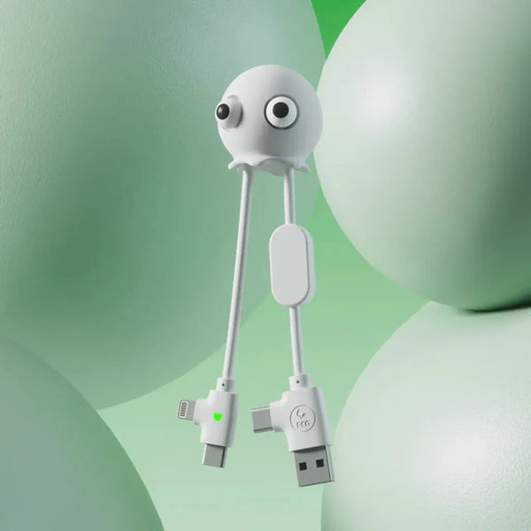 Anti Stress Multi Input Charging Cable - Jelly Mini-Nook & Cranny Gift Store-2019 National Gift Store Of The Year-Ireland-Gift Shop