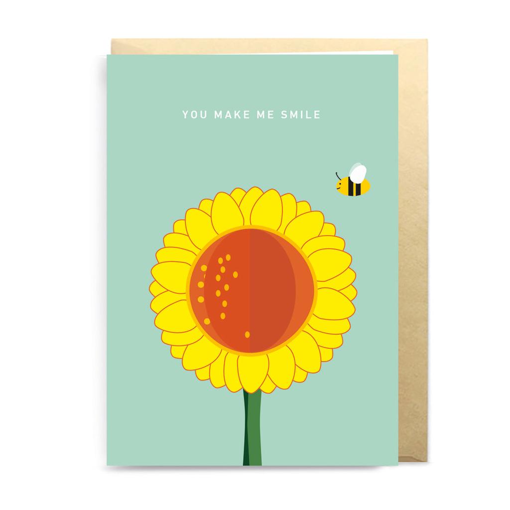 'You make me smile' card with 3D fording front...-Nook & Cranny Gift Store-2019 National Gift Store Of The Year-Ireland-Gift Shop