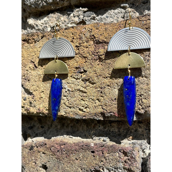 Luxor Earrings - Lapis Lazuli-Nook & Cranny Gift Store-2019 National Gift Store Of The Year-Ireland-Gift Shop