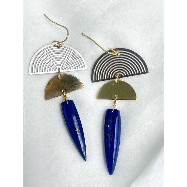 Luxor Earrings - Lapis Lazuli-Nook & Cranny Gift Store-2019 National Gift Store Of The Year-Ireland-Gift Shop