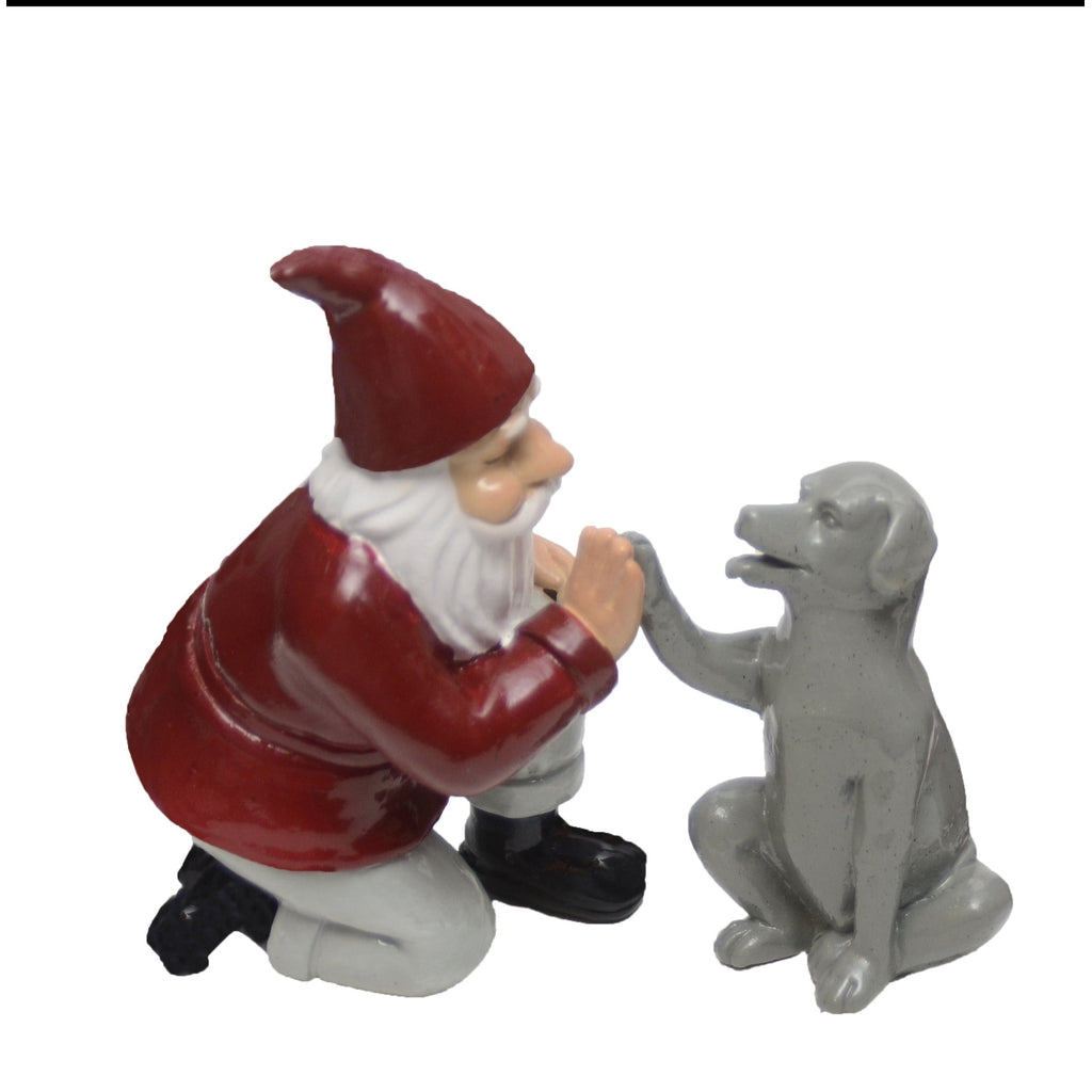 Santa with Dog Set - High Five-Nook & Cranny Gift Store-2019 National Gift Store Of The Year-Ireland-Gift Shop