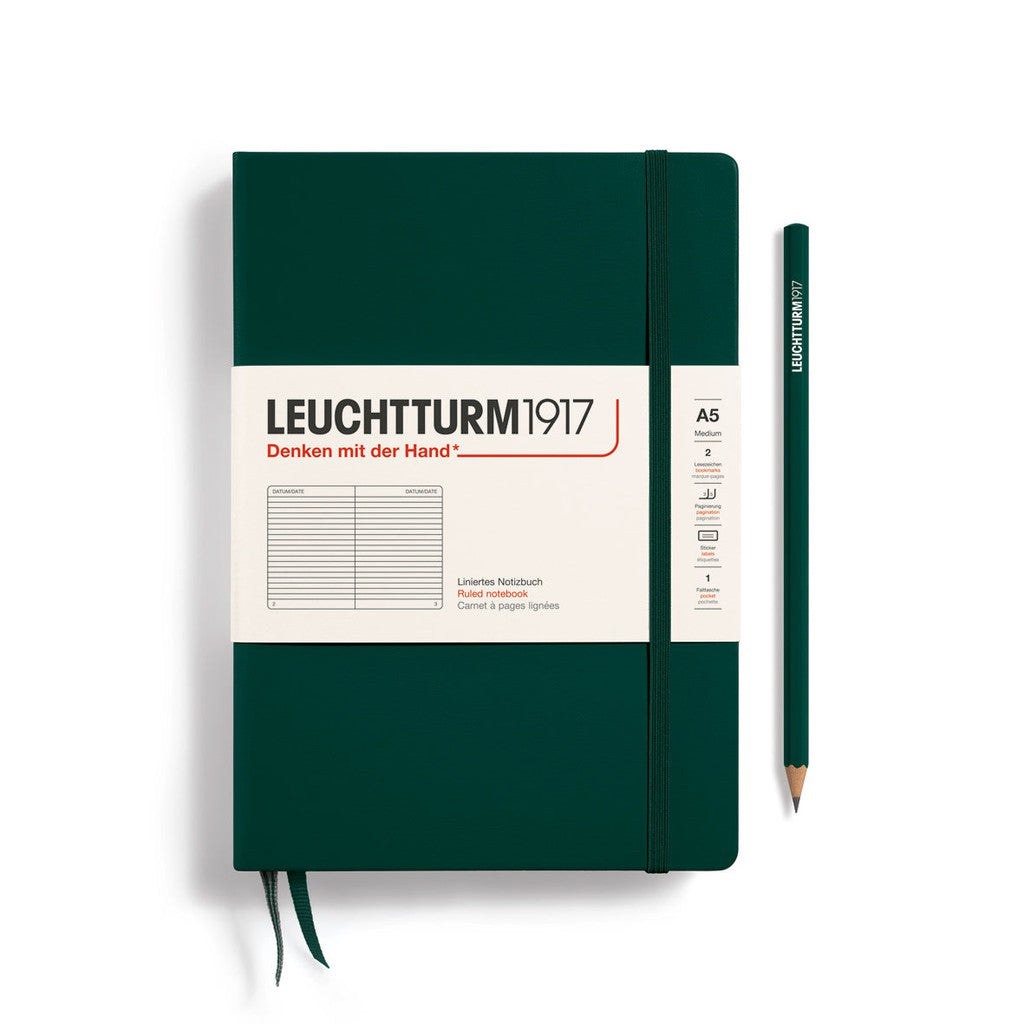 Leuchtturm1917 Hardcover Notebook A5 in Forest Green (ruled)-Nook & Cranny Gift Store-2019 National Gift Store Of The Year-Ireland-Gift Shop