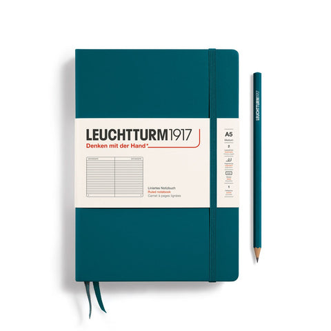 Leuchtturm1917 Hardcover Notebook A5 in Pacific Green (ruled)-Nook & Cranny Gift Store-2019 National Gift Store Of The Year-Ireland-Gift Shop
