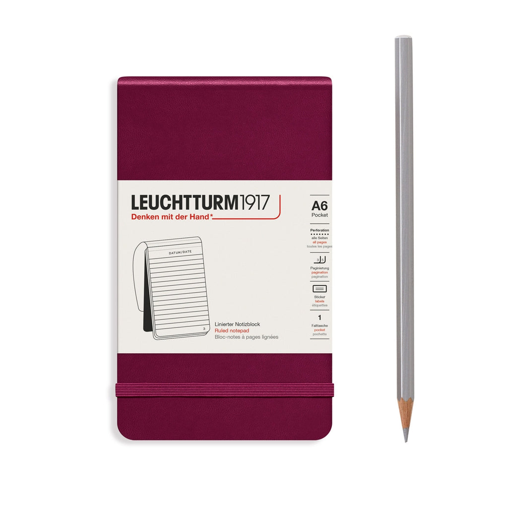Leuchtturm1917 Hardcover Pocket Notebook A6 - Port Red-Nook & Cranny Gift Store-2019 National Gift Store Of The Year-Ireland-Gift Shop