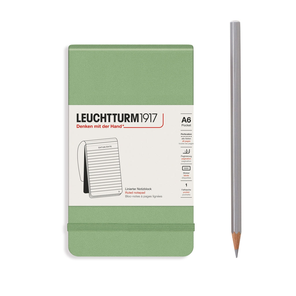 Leuchtturm1917 Hardcover Pocket Notebook A6 - Sage-Nook & Cranny Gift Store-2019 National Gift Store Of The Year-Ireland-Gift Shop