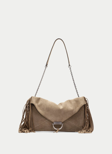 Hispanitas Olive Suede Shoulder Bag-Nook & Cranny Gift Store-2019 National Gift Store Of The Year-Ireland-Gift Shop