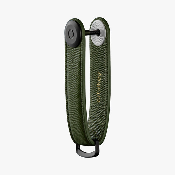 Saffiano Leather Key Organiser - Olive-Nook & Cranny Gift Store-2019 National Gift Store Of The Year-Ireland-Gift Shop