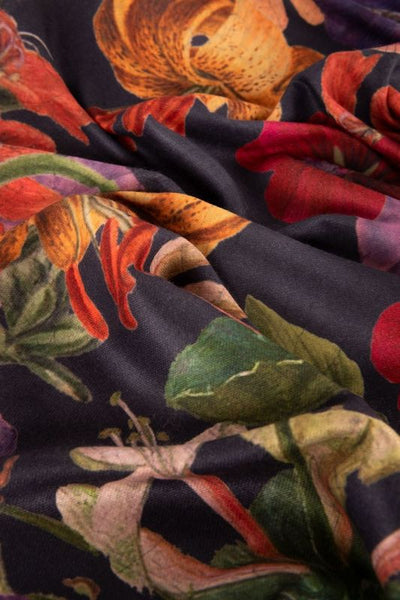 Luxurious Print Scarf - Midnight Posy-Nook & Cranny Gift Store-2019 National Gift Store Of The Year-Ireland-Gift Shop