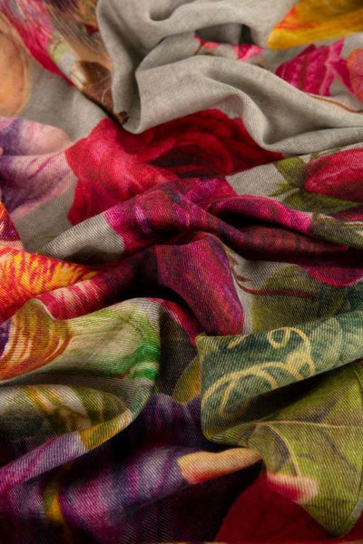 Luxurious Print Scarf - Botanical Bouquet (Sage)-Nook & Cranny Gift Store-2019 National Gift Store Of The Year-Ireland-Gift Shop