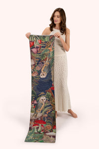 Luxurious Print Scarf - Wild Woodland Owl-Nook & Cranny Gift Store-2019 National Gift Store Of The Year-Ireland-Gift Shop