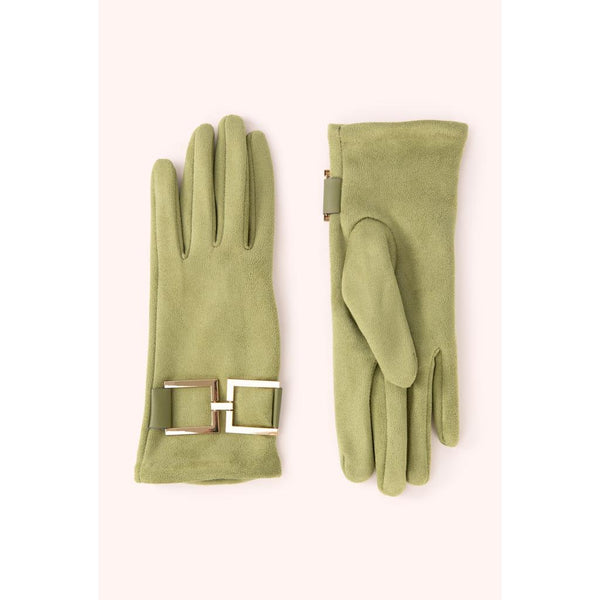 Dana Faux Suede Gloves - Sage-Nook & Cranny Gift Store-2019 National Gift Store Of The Year-Ireland-Gift Shop