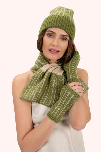 Niamh Wrist Warmer - Olive-Nook & Cranny Gift Store-2019 National Gift Store Of The Year-Ireland-Gift Shop