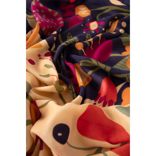 Scandi Two-tone Print Scarf - Wild Flower-Nook & Cranny Gift Store-2019 National Gift Store Of The Year-Ireland-Gift Shop