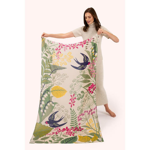 Swooping Swallows Print Scarf-Nook & Cranny Gift Store-2019 National Gift Store Of The Year-Ireland-Gift Shop