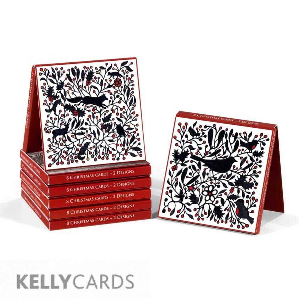 Mistletoe and Holly (Pack of 8) - Irish Made Christmas Cards-Nook & Cranny Gift Store-2019 National Gift Store Of The Year-Ireland-Gift Shop