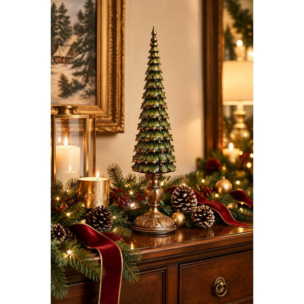 Christmas Tree on Base for Side Board / Table Decoration 48cms-Nook & Cranny Gift Store-2019 National Gift Store Of The Year-Ireland-Gift Shop