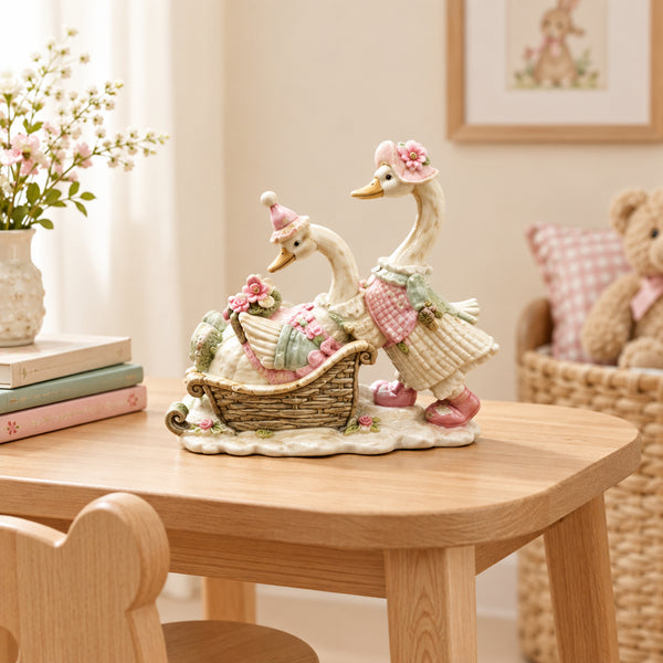 Goose on sleigh - Christmas Decoration (13cm)-Nook & Cranny Gift Store-2019 National Gift Store Of The Year-Ireland-Gift Shop