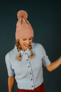 Ingrid Bobble Hat - Petal-Nook & Cranny Gift Store-2019 National Gift Store Of The Year-Ireland-Gift Shop