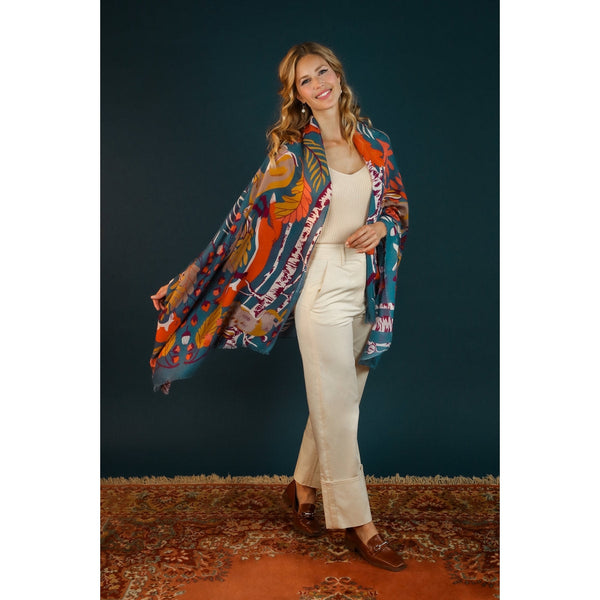 Woodland Kingdom Print Scarf-Nook & Cranny Gift Store-2019 National Gift Store Of The Year-Ireland-Gift Shop