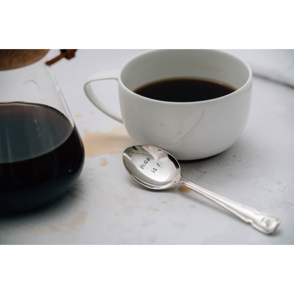 Vintage Silver Teaspoon - 'Feck it'-Nook & Cranny Gift Store-2019 National Gift Store Of The Year-Ireland-Gift Shop