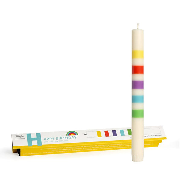 Geometric Dinner Candle - Happy Birthday-Nook & Cranny Gift Store-2019 National Gift Store Of The Year-Ireland-Gift Shop