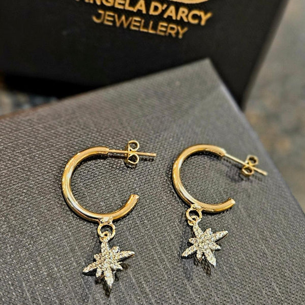 Silver Star - Half Hoop Small-Nook & Cranny Gift Store-2019 National Gift Store Of The Year-Ireland-Gift Shop