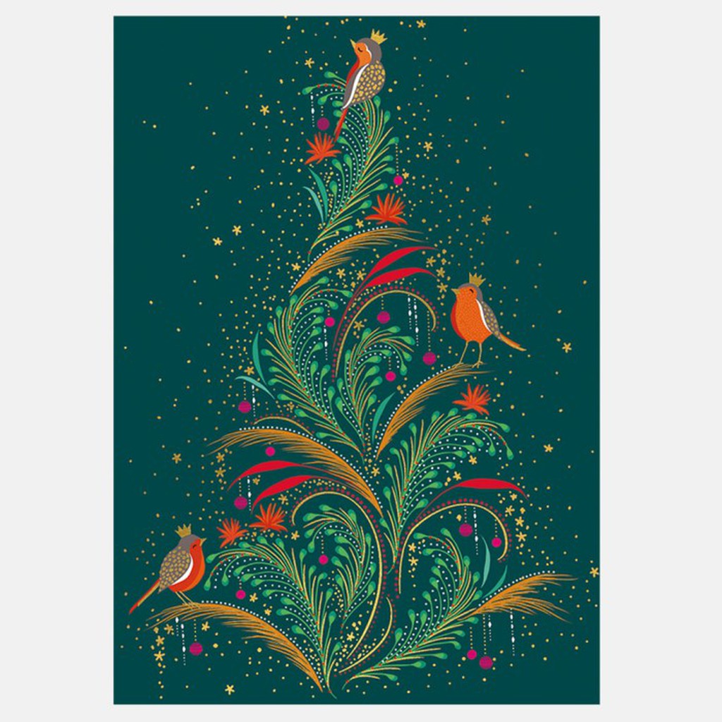Merry Christmas... Xmas Tree and Robin-Nook & Cranny Gift Store-2019 National Gift Store Of The Year-Ireland-Gift Shop