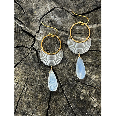 Selene Earrings - Moonstone-Nook & Cranny Gift Store-2019 National Gift Store Of The Year-Ireland-Gift Shop