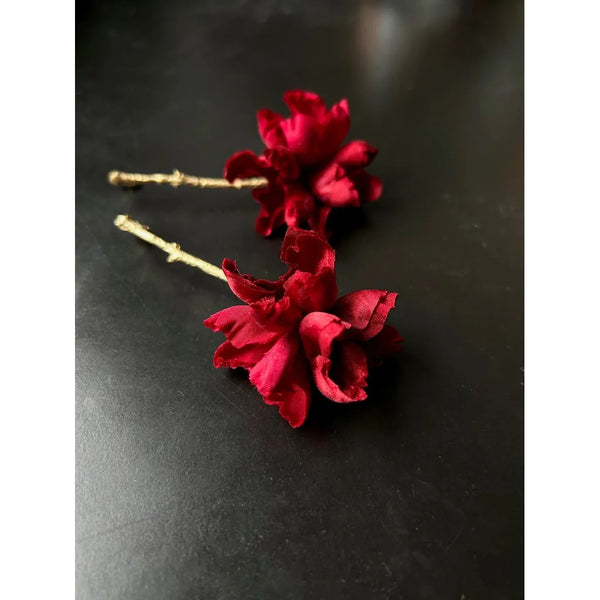 Botanical Silk Earrings-Nook & Cranny Gift Store-2019 National Gift Store Of The Year-Ireland-Gift Shop