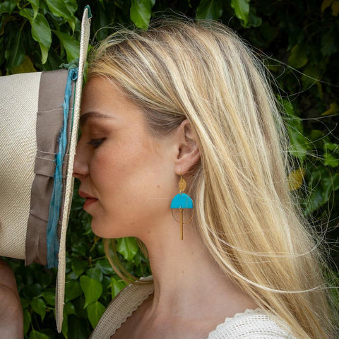 Sinead Earrings - Turquoise-Nook & Cranny Gift Store-2019 National Gift Store Of The Year-Ireland-Gift Shop