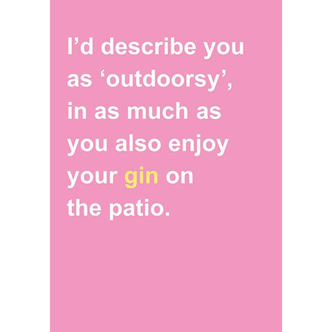 Gin on the patio...-Nook & Cranny Gift Store-2019 National Gift Store Of The Year-Ireland-Gift Shop