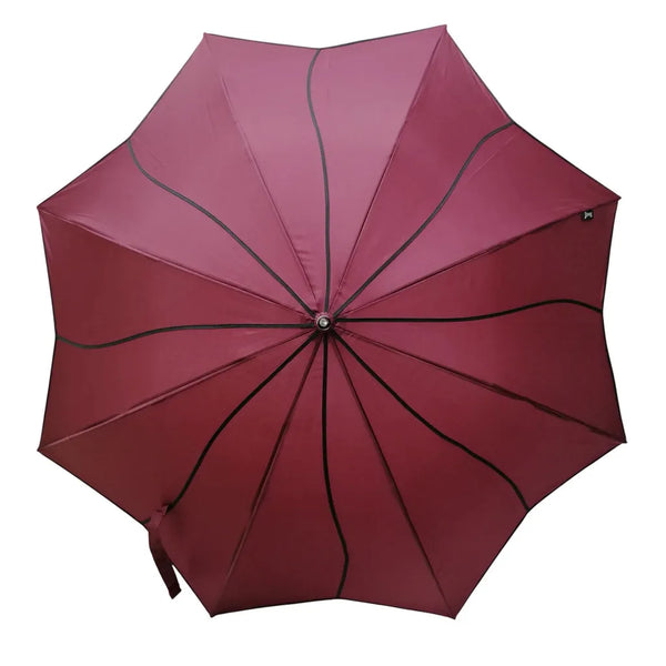 Everyday Swirl Stick Umbrella (Burgundy)-Nook & Cranny Gift Store-2019 National Gift Store Of The Year-Ireland-Gift Shop