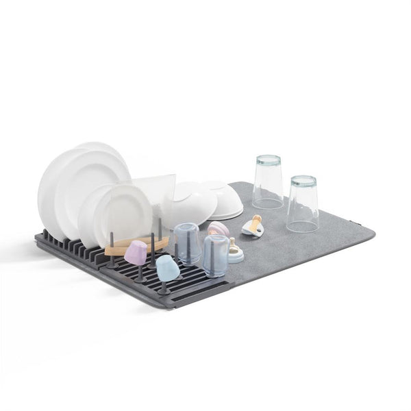 Udry, Over the sink peg dish rack with mat - Charcoal-Nook & Cranny Gift Store-2019 National Gift Store Of The Year-Ireland-Gift Shop