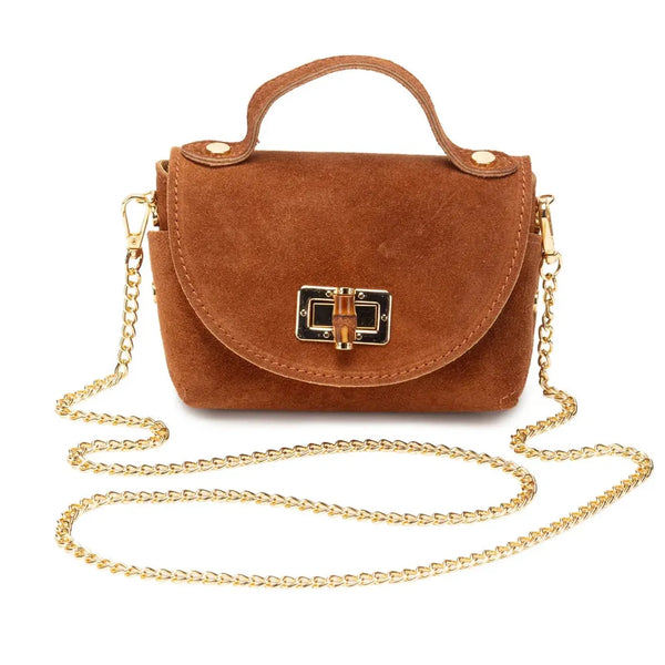 Elie Beaumont Mini Bambou Bag - Tan Suede-Nook & Cranny Gift Store-2019 National Gift Store Of The Year-Ireland-Gift Shop