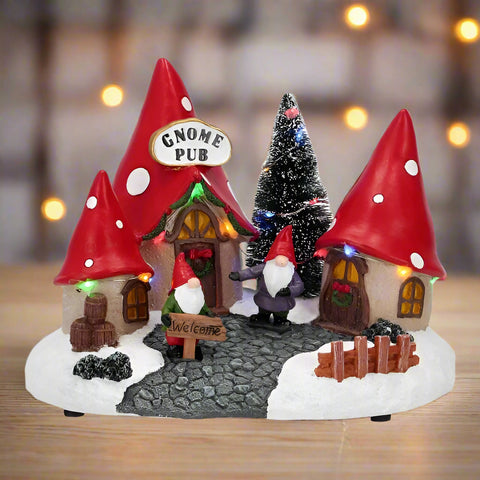 Light Up Christmas Scene - Gnome Pub-Nook & Cranny Gift Store-2019 National Gift Store Of The Year-Ireland-Gift Shop