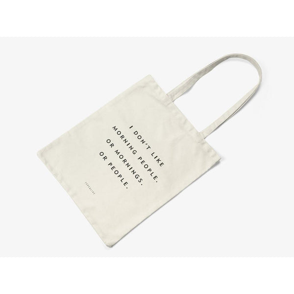 Organic Cotton Tote Bag - Morning People